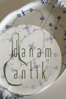 Royal Copenhagen Musselmalet Riflet Stor Sættebakke fra 1850-1870