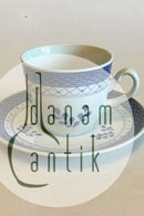 Royal Copenhagen/Aluminia Blå Tranquebar Kaffekop og underkop No 11/956