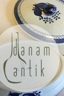 Royal Copenhagen Blå Tranquebar Ovalt lågfad No 921