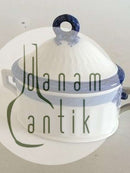 Royal Copenhagen Blå vifte Sukkerskål med Låg No 11561