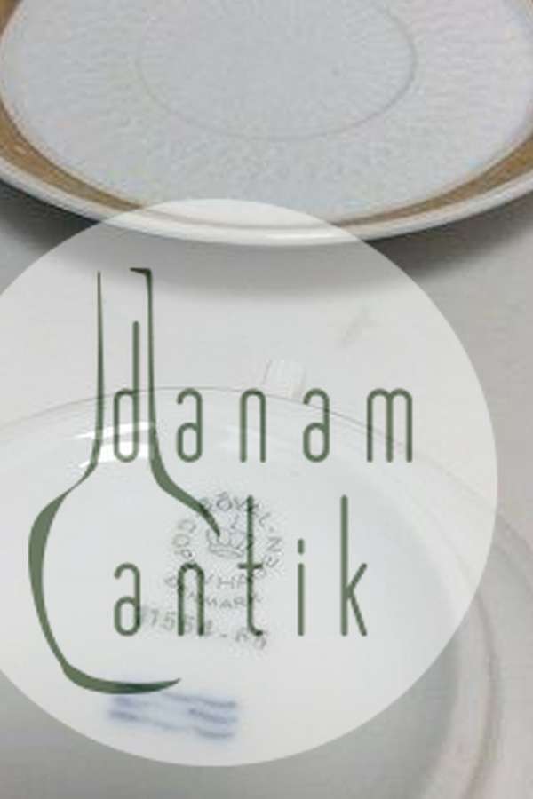 Royal Copenhagen Guld Vifte Morgen / Tekop og Underkop No. 11554