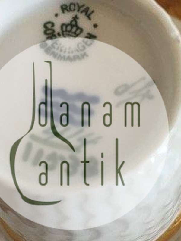 Royal Copenhagen Guld Vifte Kaffekop og Underkop No 11538