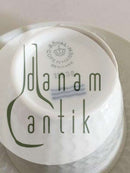 Royal Copenhagen Weißer Fächer Mokkatasse und Untertasse Nr. 11538