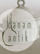 Royal Copenhagen Hvid Vifte Sukkerskål No. 161