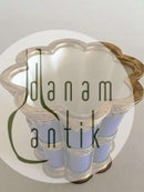 Royal Copenhagen Stort Margrethe Bæger med Sølvmontering af Anton Michelsen