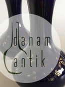 Par Sjældende Royal Copenhagen Art Nouveau Cobolt Blå Vaser med guld dekoration med sjældende blå eksport stempler. Nok til Rusland