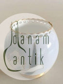 Royal Copenhagen Art Nouveau tidlig vase med Iris og guld