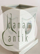 Royal Copenhagen Overglasur Sokkel Vase Med Motiver af Faune og Elverpiger Gerhard Henning