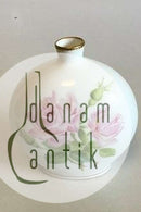 Royal Copenhagen Art Nouveau vase med rose PMN