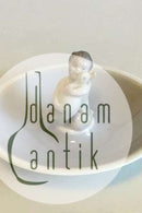 Royal Copenhagen Art Nouveau Skål med figur af barn med and No 3232 PMN