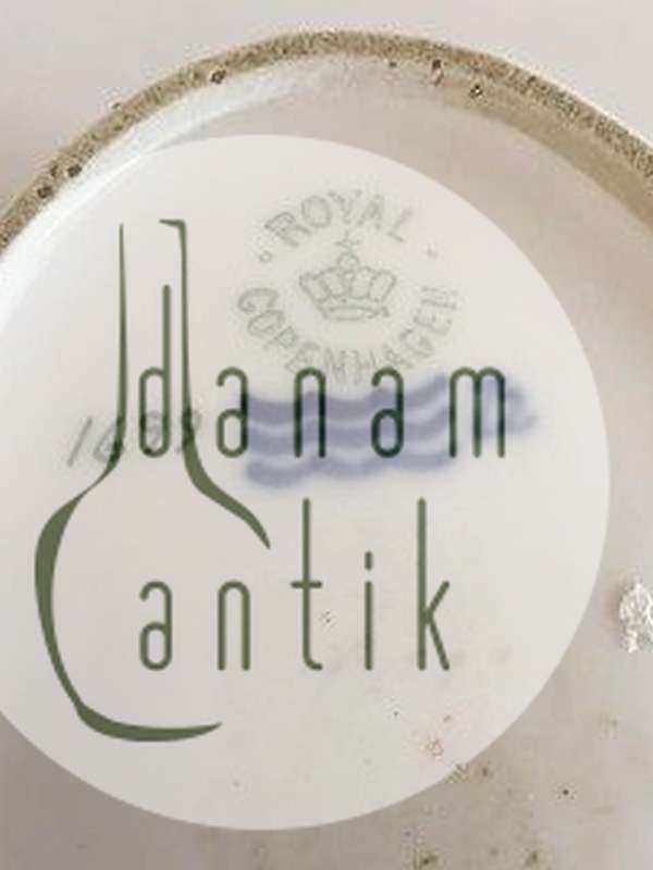 Royal Copenhagen Lågskål No 1912/1756 med Havne og Sejlbådsmotiv