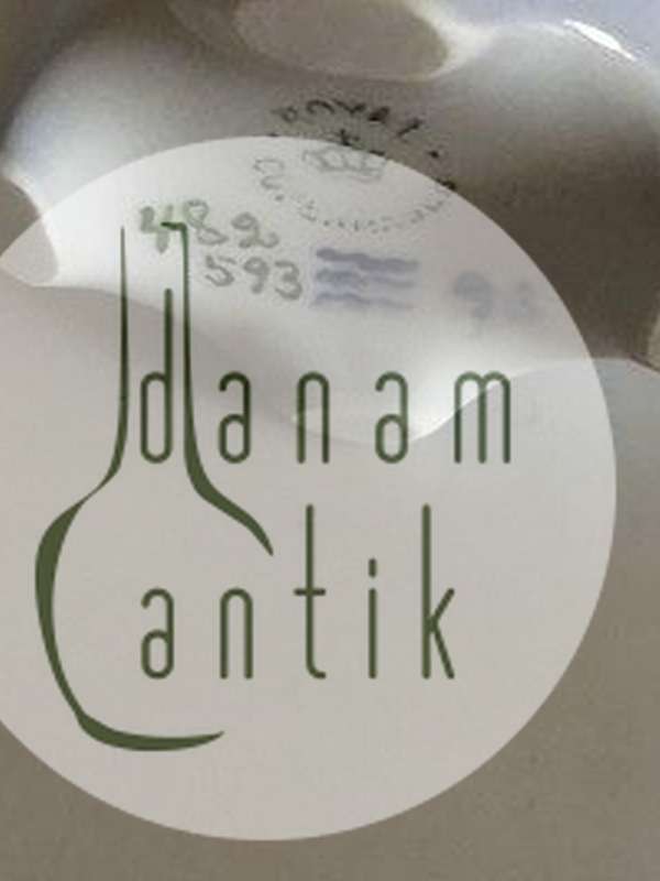 Royal Copenhagen Art Nouveau Vase med Guldsmed No 482/593