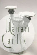 皇家哥本哈根新艺术主义花瓶和双臂烛台 No 408