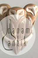 Royal Copenhagen Art Nouveau Vægvase med 3 ugler No 274