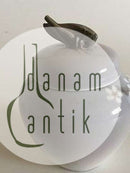 Royal Copenhagen Art Nouveau lågvase med græshopper og Sommerfugl No 1528/254