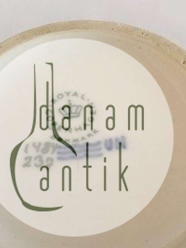 Royal Copenhagen Art Nouveau Vase No. 1484/237 med Skibsmotiv