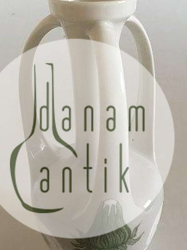 Royal Copenhagen Art Nouveau 3 Hankevase med Mælkebøtte motiv No 342/60B