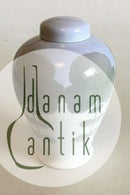 Royal Copenhagen Art Nouveau Lågvase med bladdekoration No 312/53