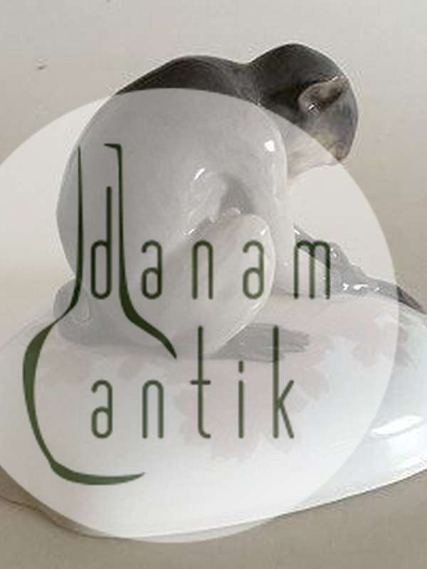 Royal Copenhagen Art Nouveau Abe på låg No 22/11