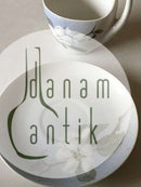 Royal Copenhagen Art Nouveau Lille Højhankskop med Underkop No. 1242/4