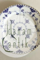 Royal Copenhagen Musselmalet Helblonde Frokosttallerken med guld No 1091