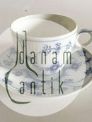 Royal Copenhagen Musselmalet Riflet Kaffekop og Underkop No. 2162