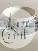 Royal Copenhagen Musselmalet Riflet Tekop og Underkop No 315