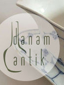 Royal Copenhagen Musselmalet Riflet Trekantet Sauceskål No 203