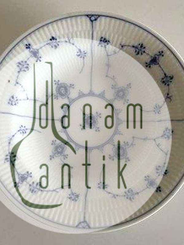 Royal Copenhagen Musselmalet Riflet Dyb Tallerken No. 168