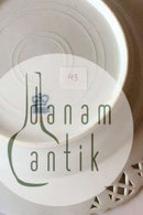 Royal Copenhagen Saksisk Blomst Dyb Tallerken i luksusmodel med gennembrudt kant.