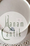 Royal Copenhagen Saksisk Blomst Middags-/Frugttallerken i luksusmodel med gennembrudt kant.