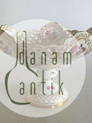 Royal Copenhagen Saksisk Blomst Gennembrudt Opsats fra 1800 Tallet