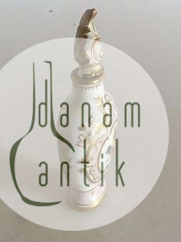 Royal Copenhagen Saksisk Blomst Flakon med låg ca. 1860