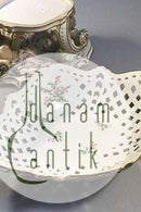 Royal Copenhagen Sächsische Blume durchbrochener zweiteiliger Teller Nr. 1764