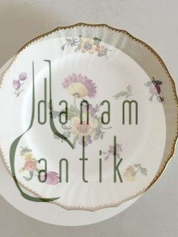 Royal Copenhagen Fuld Saksisk Blomst Tallerken No 1674