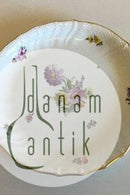 Royal Copenhagen Fuld Saksisk Blomst Rundt fad No 1691