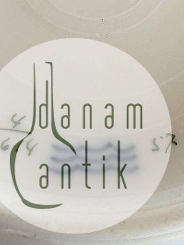 Royal Copenhagen Fuld Saksisk Blomst Stor Dybtallerken No 1614