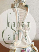 Royal Copenhagen Fuld Saksisk Blomst 4-armet lysestage No 1506