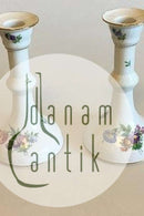 Royal Copenhagen Let Saksisk Blomst Et par Lysestager No 1780