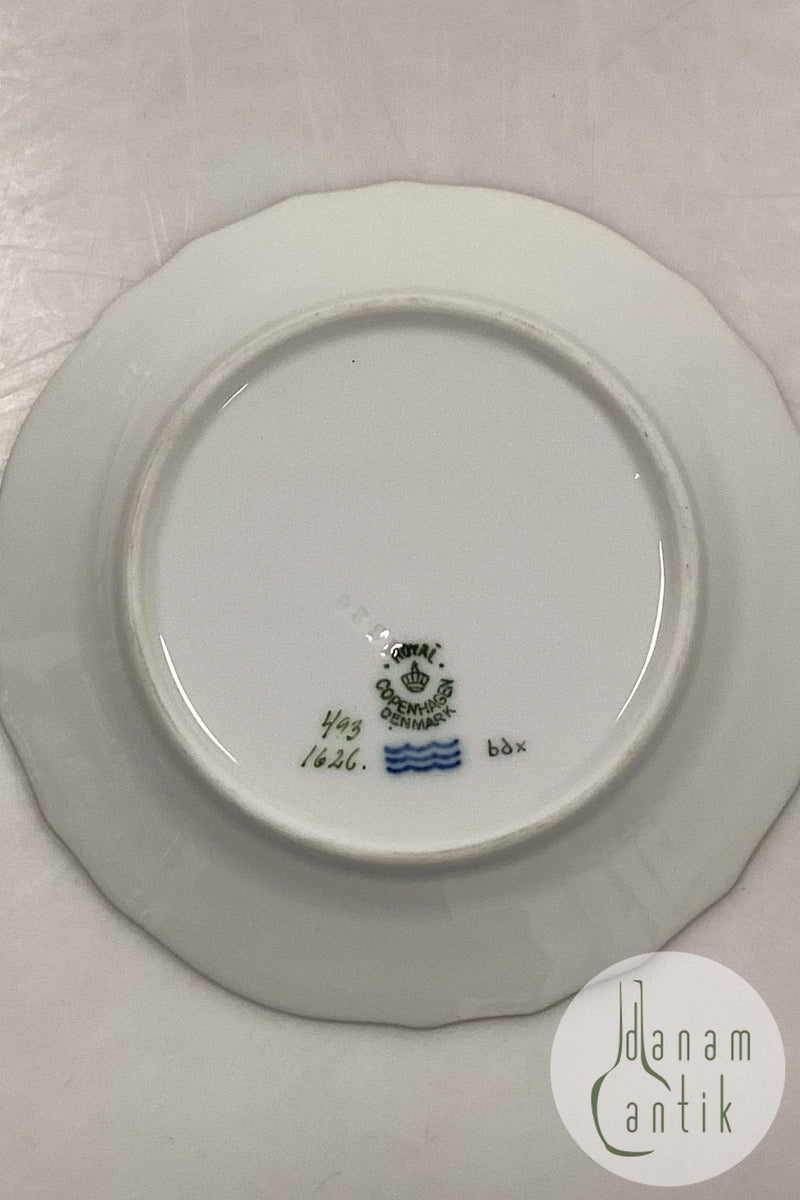 Royal Copenhagen Light Saxon Flower Cake Plate No 1626