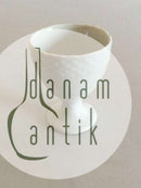 Royal Copenhagen Josephine Hvid Svejfet Æggebæger