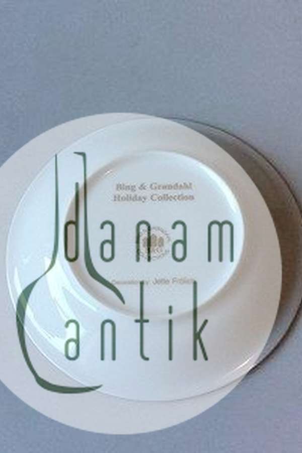 皇家哥本哈根的圣诞边盘。设计者：Jette Frölich 2002。尺寸为19厘米。