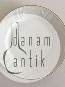 Royal Copenhagen White Juliane Marie w. Gold Dinner Plate No 21/12012