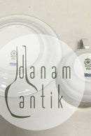 Royal Copenhagen Magnolia, Grey with red decoration Coffee Cup and Saucer 072/073