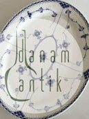 Royal Copenhagen Musselmalet Halvblonde Ovalt Fladt Fad No 642