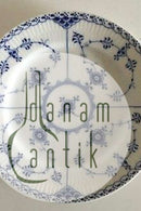 Royal Copenhagen Blue Fluted Half Lace Plate No 573