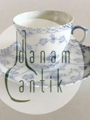 Royal Copenhagen Blue Fluted Full Lace Espresso Cup with Saucer No 1037