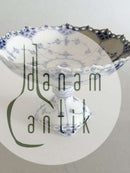 Royal Copenhagen Blue Fluted Full Lace Cake Bowl on Foot No 1020