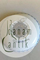 Royal Copenhagen Blue Fluted Full Lace Candle Drip Cup with 2-Crown coin No 1009