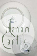 Royal Copenhagen Hvidt Porcelæn med guldkant Thekop med underkop No 1275/9067